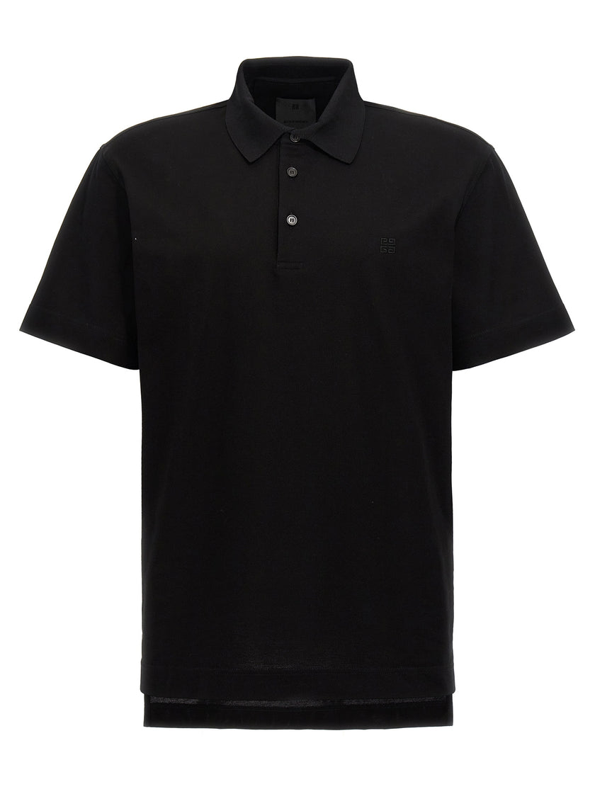 Givenchy Schwarzes Baumwoll-Poloshirt