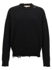 Marni Schwarzer Baumwollcardigan