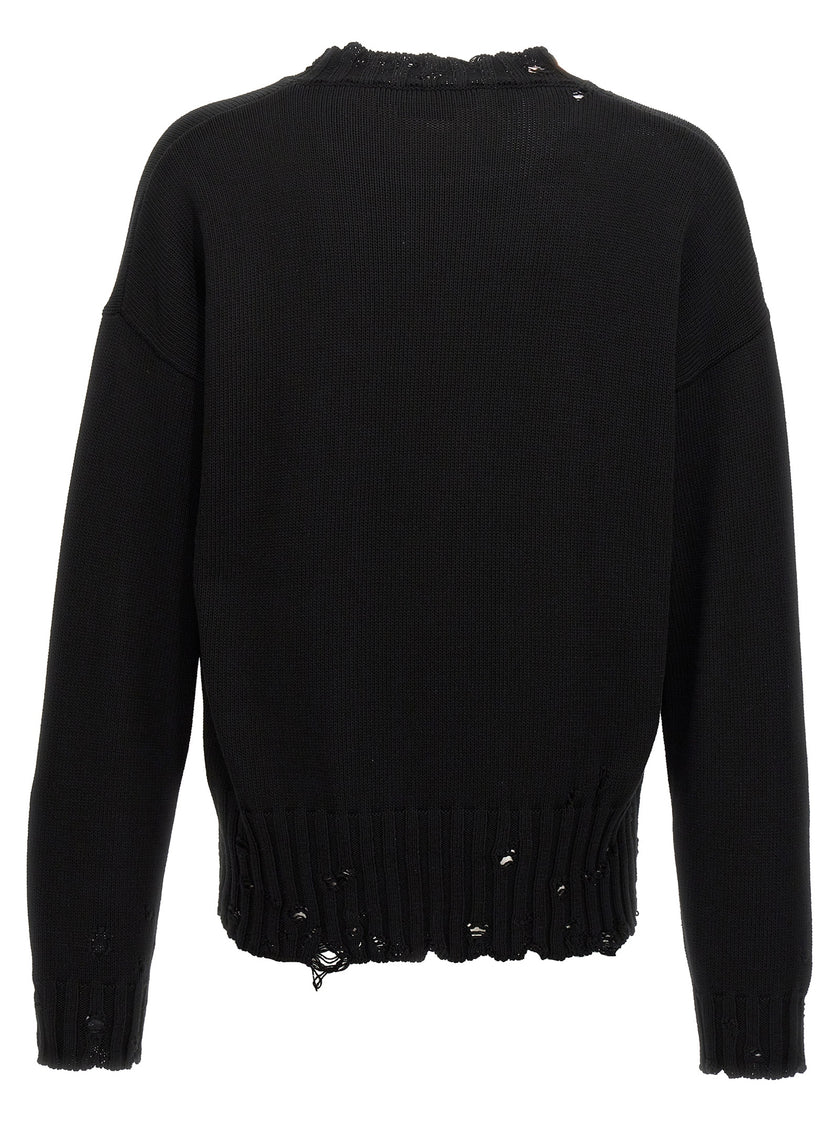 Marni Schwarzer Baumwollcardigan