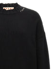 Marni Schwarzer Baumwollcardigan