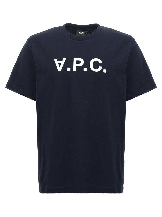 A.P.C. Blaues Baumwoll-T-Shirt