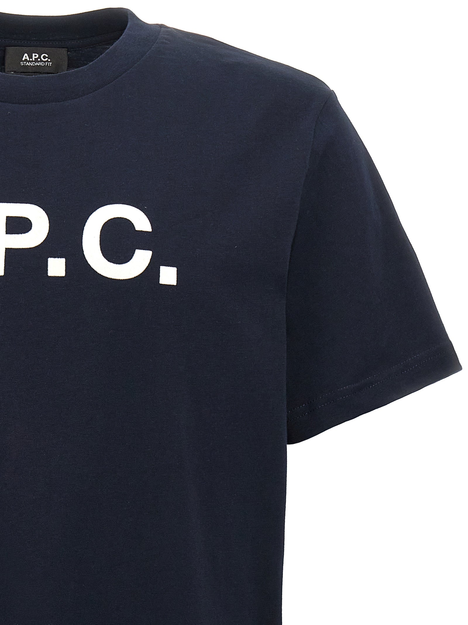 A.P.C. Blaues Baumwoll-T-Shirt