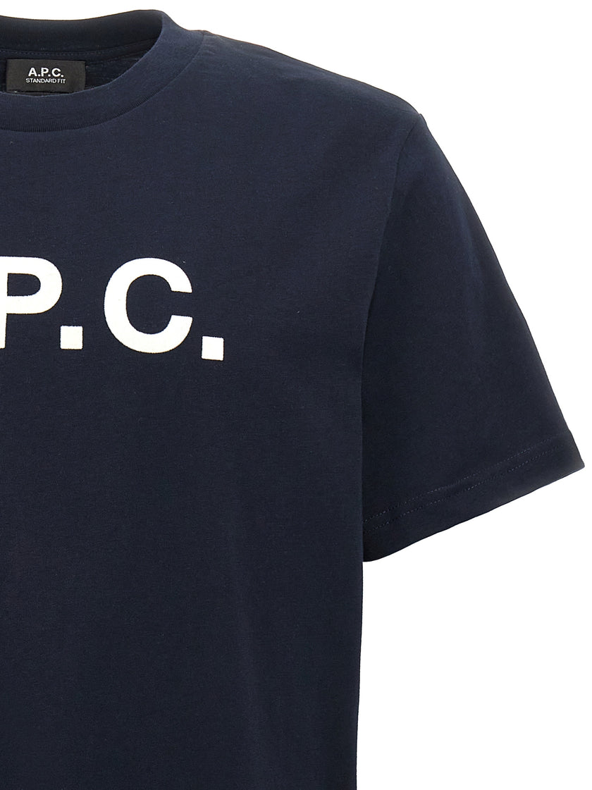 A.P.C. Blaues Baumwoll-T-Shirt