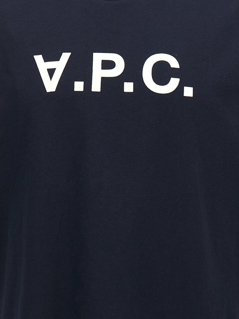 A.P.C. Blaues Baumwoll-T-Shirt