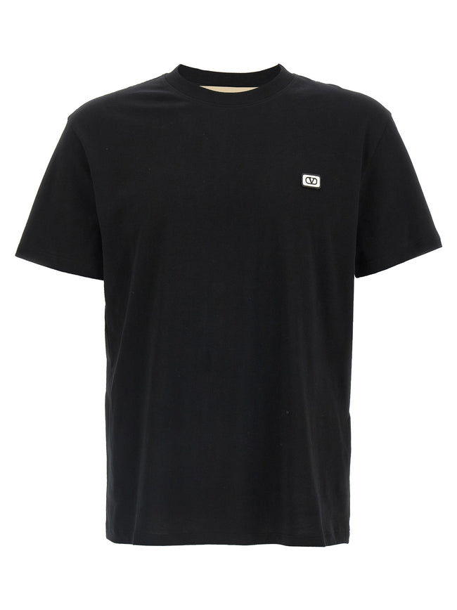 Valentino Garavani Schwarzes Baumwoll-T-Shirt