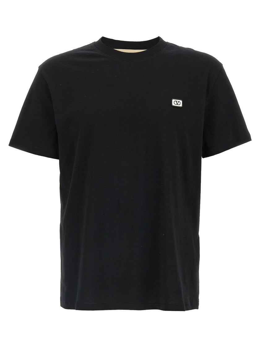Valentino Garavani Schwarzes Baumwoll-T-Shirt
