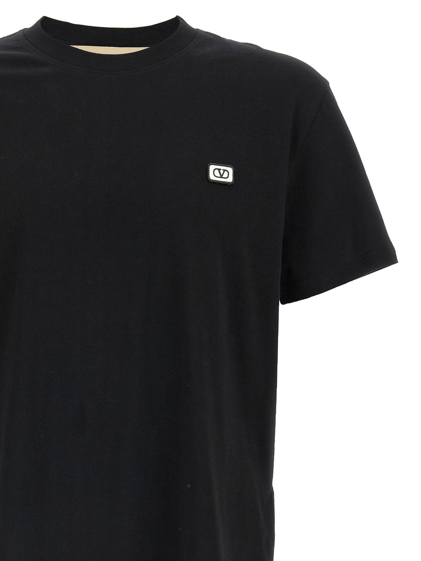 Valentino Garavani Schwarzes Baumwoll-T-Shirt