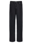 A.P.C. Schwarze Baumwoll-Jeans mit geradem Bein