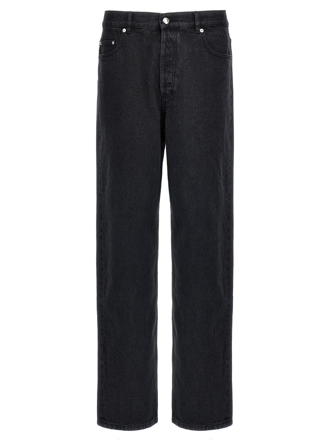 A.P.C. Schwarze Baumwoll-Jeans mit geradem Bein