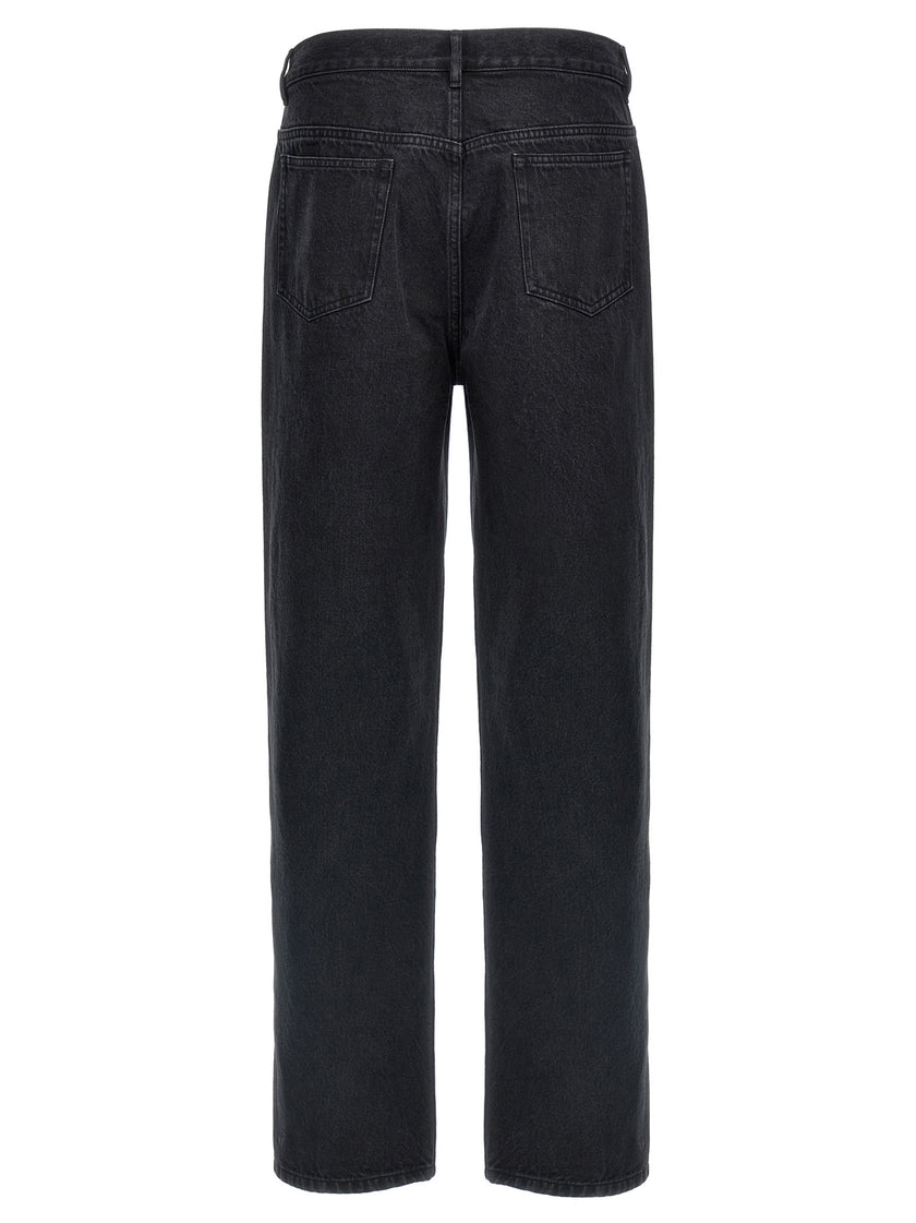 A.P.C. Schwarze Baumwoll-Jeans mit geradem Bein