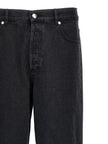 A.P.C. Schwarze Baumwoll-Jeans mit geradem Bein