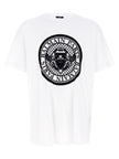 Balmain Zweifarbiges Bio-Baumwoll-T-Shirt