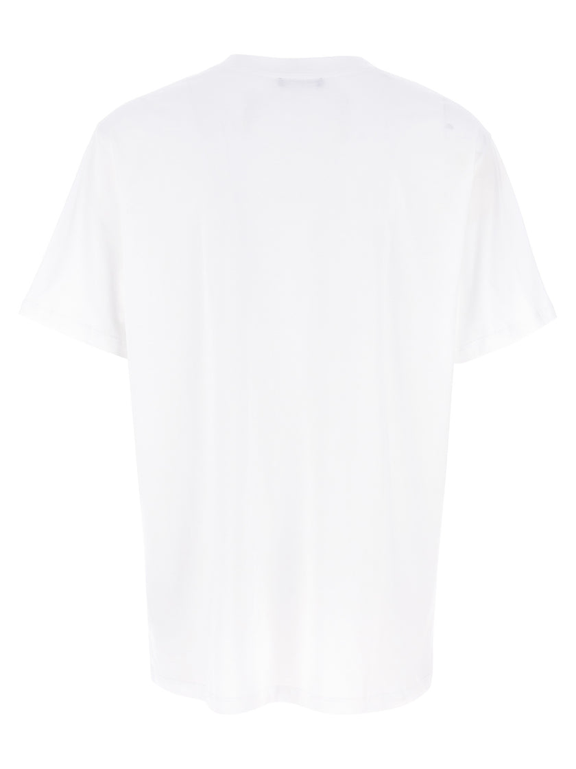 Balmain Zweifarbiges Bio-Baumwoll-T-Shirt