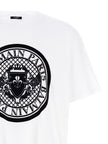 Balmain Zweifarbiges Bio-Baumwoll-T-Shirt
