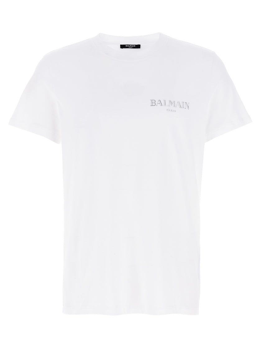 Balmain Weißes T-Shirt aus Bio-Baumwolle