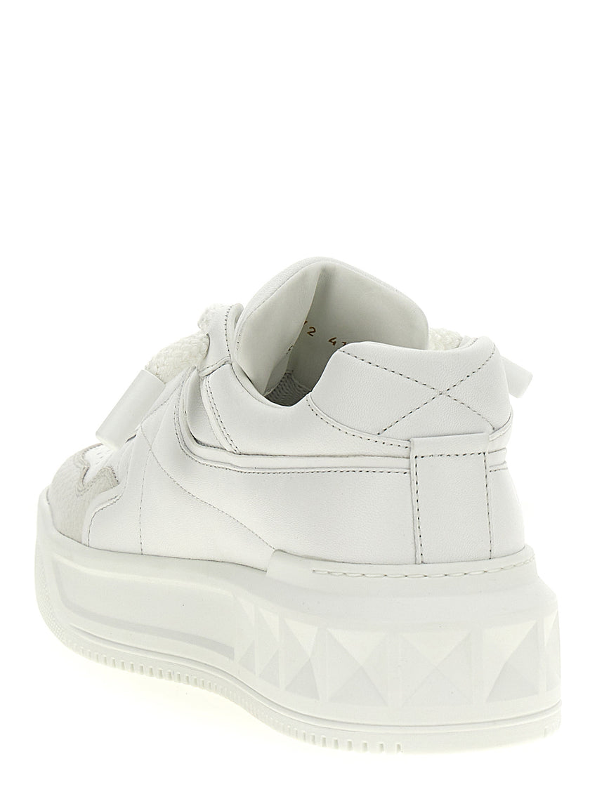 Valentino Garavani Weiße Kalbsleder Chunky Sneaker