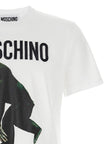 Moschino Weißes Baumwoll-T-Shirt