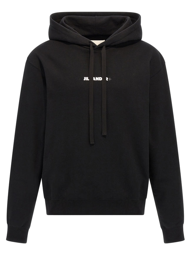 Jil Sander Schwarzer Baumwoll-Sweatshirt