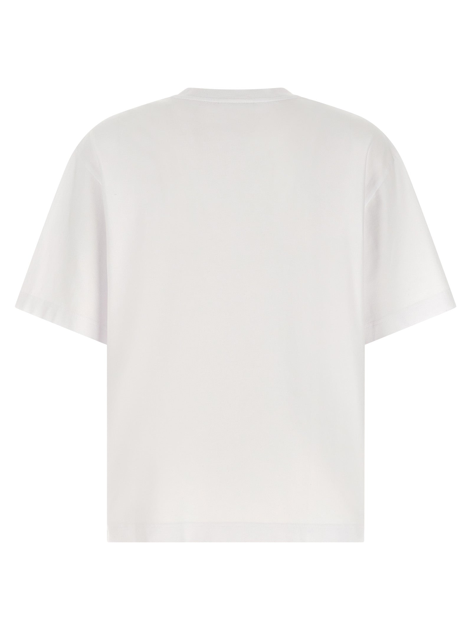 Maison Kitsuné Weißes Baumwoll-T-Shirt