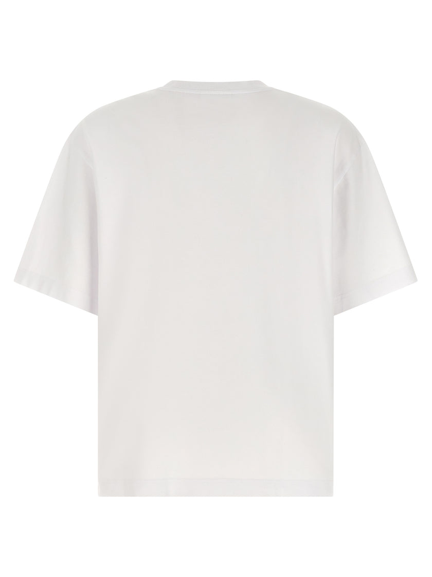 Maison Kitsuné Weißes Baumwoll-T-Shirt