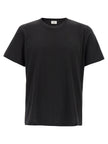 Saint Laurent Schwarzes Baumwoll-T-Shirt