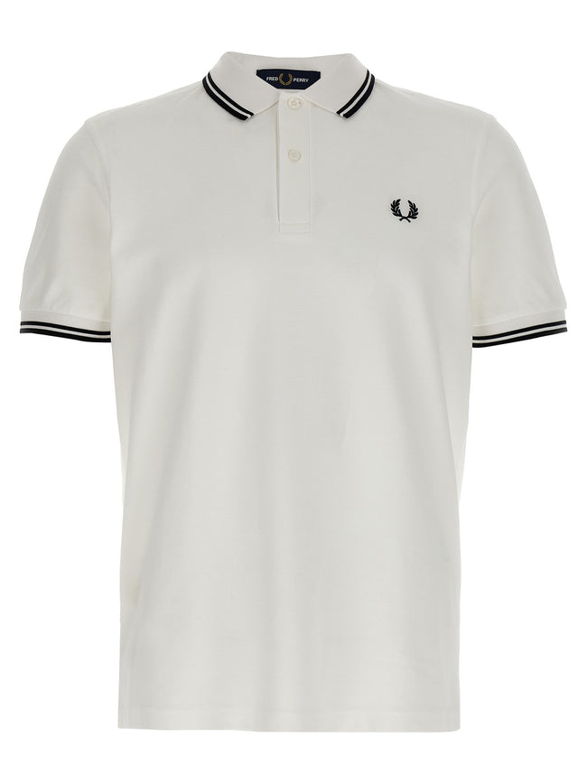 Comme Des Garçons Weißes Poloshirt aus Baumwolle