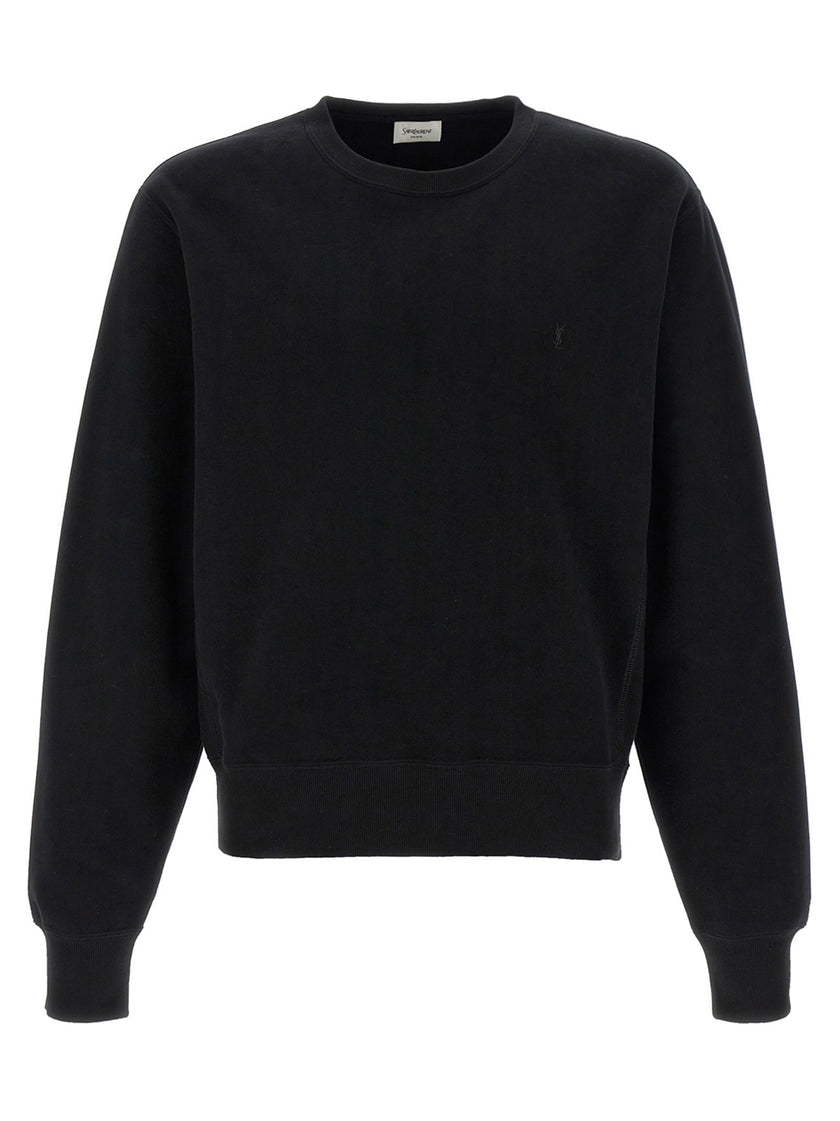 Saint Laurent Schwarzer Baumwoll-Sweatshirt