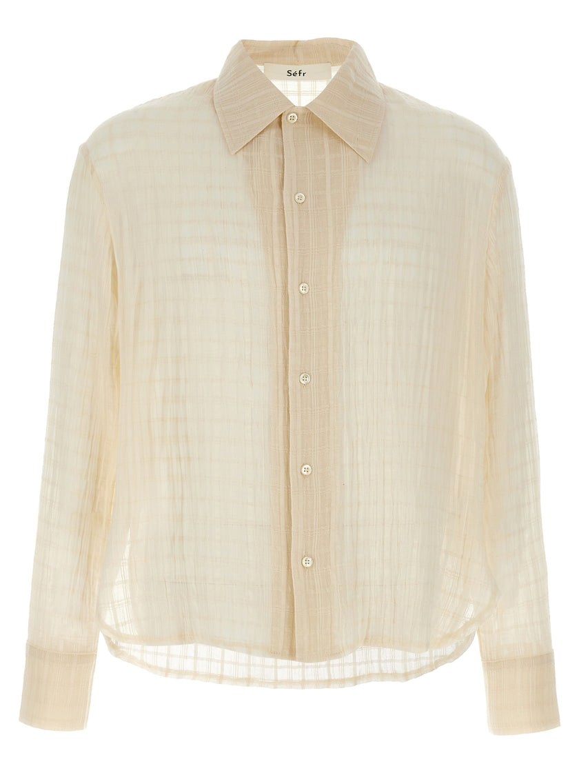 SÉFR Beige Cotton Blouse