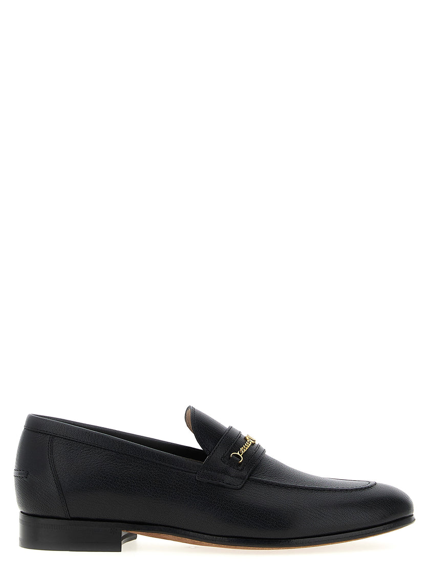 Valentino Garavani Schwarze Loafer aus Ziegenleder zum Hineinschlüpfen