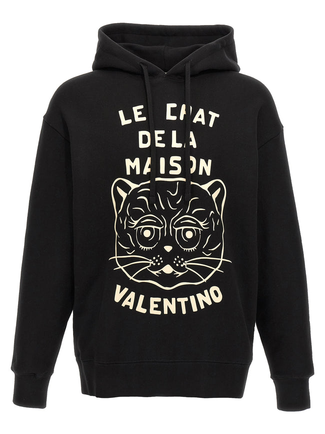 Valentino Garavani Schwarzer Baumwoll-Sweatshirt