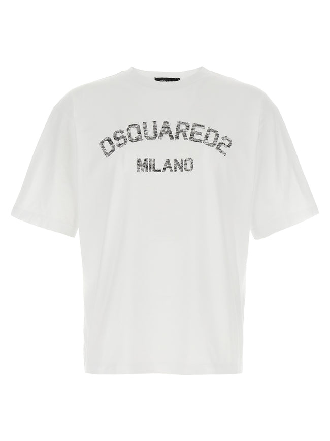 Dsquared² Weißes Baumwoll-T-Shirt