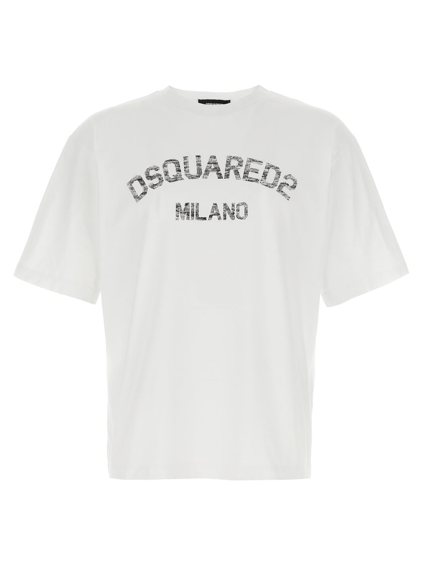 Dsquared² Weißes Baumwoll-T-Shirt