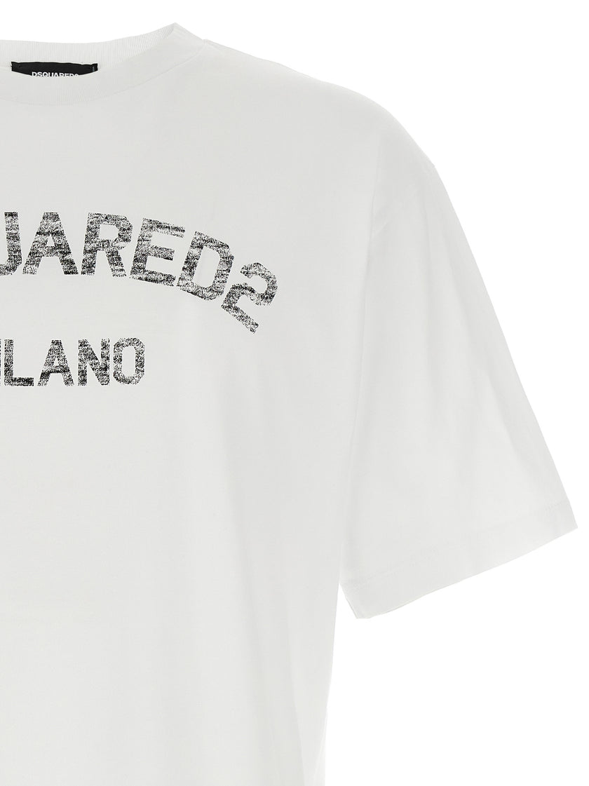 Dsquared² Weißes Baumwoll-T-Shirt