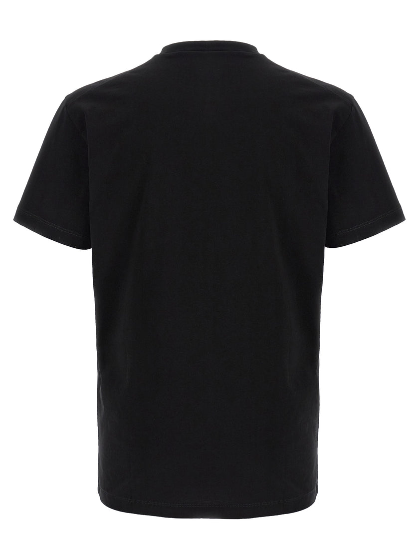 Dsquared² Schwarzes Baumwoll-T-Shirt
