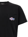 Dsquared² Schwarzes Baumwoll-T-Shirt