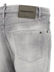 Dsquared² Graue Jeans aus Baumwolle im geraden Schnitt