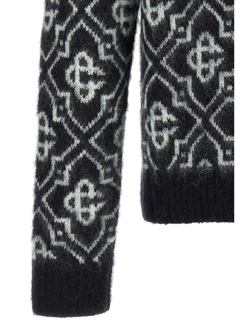 Casablanca Mehrfarbige Strickjacke aus Nylon