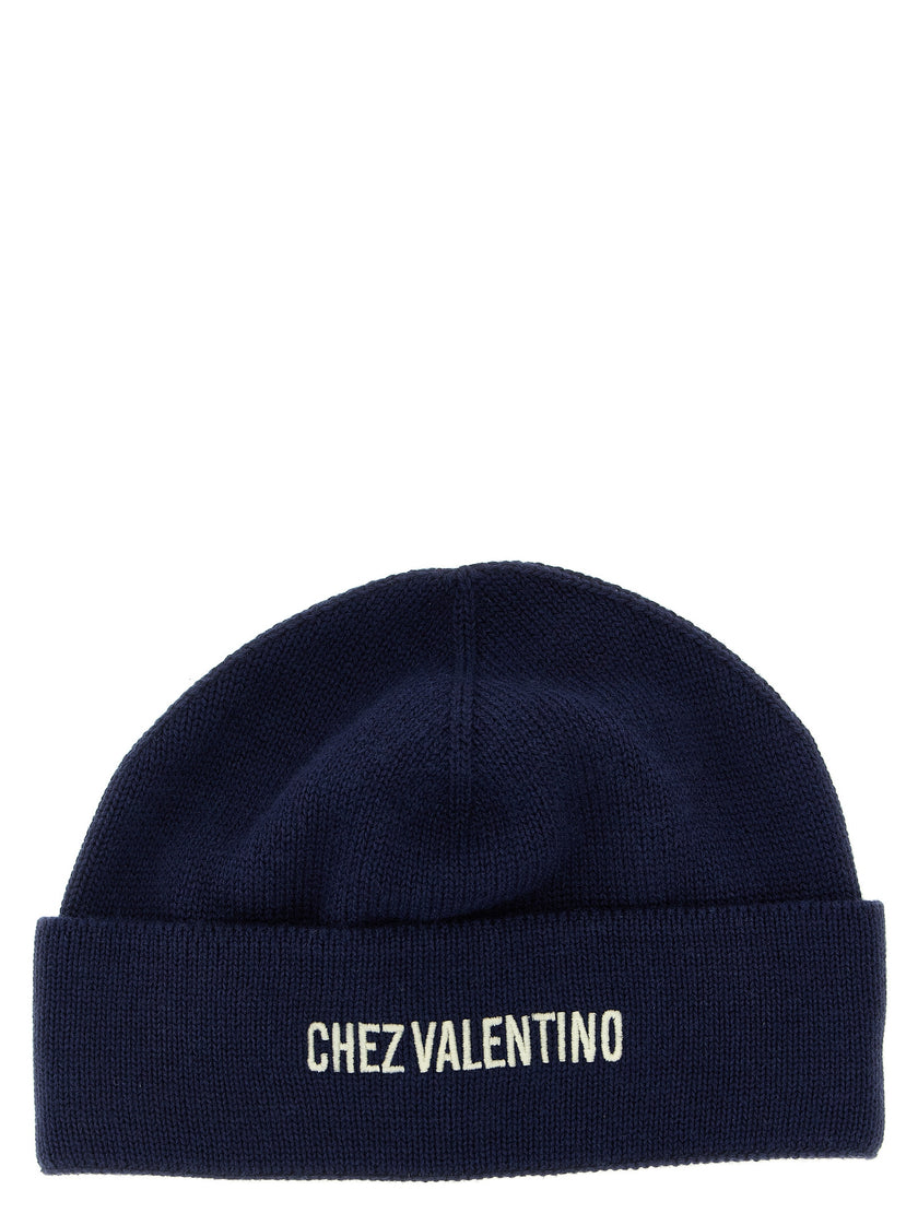 Valentino Garavani Blaue Baumwollmütze
