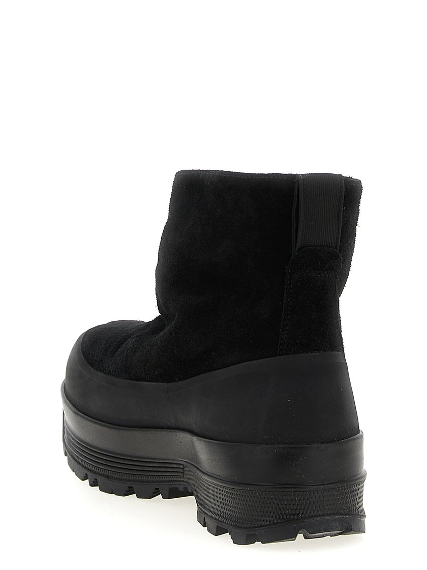Stone Island Schwarze Gummistiefeletten