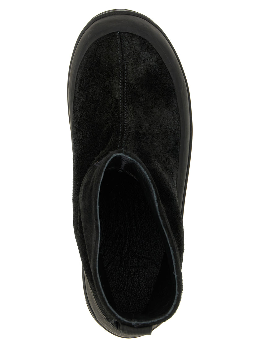 Stone Island Schwarze Gummistiefeletten