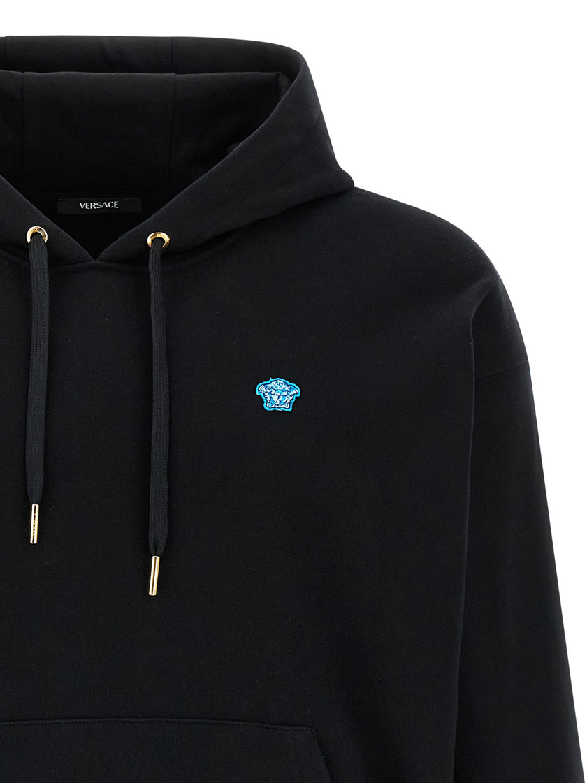 Versace Schwarzer Baumwoll-Sweatshirt