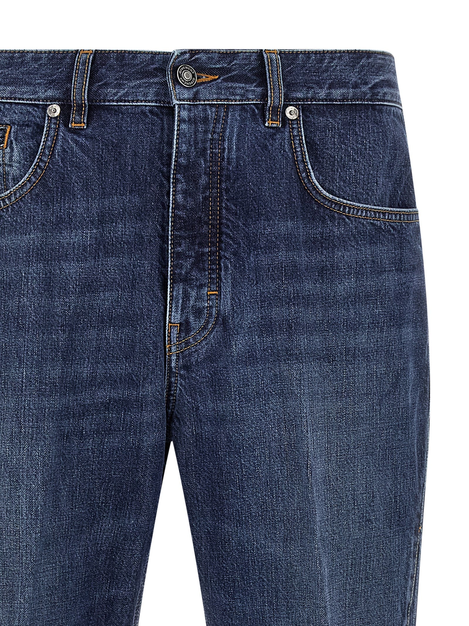 Givenchy Blaue Jeans aus Baumwolle im geraden Schnitt
