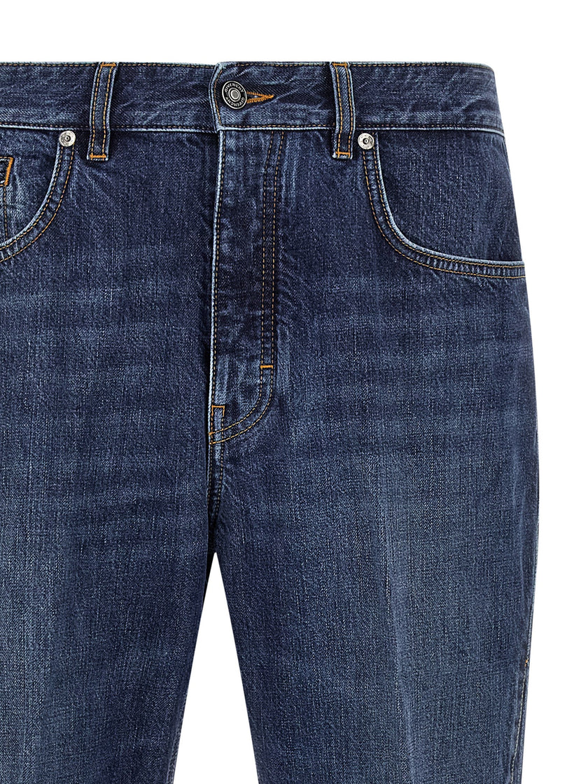 Givenchy Blaue Jeans aus Baumwolle im geraden Schnitt