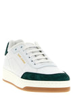 Saint Laurent Bicolor Calfskin Low Top Sneakers