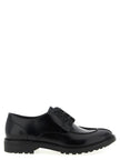 Saint Laurent Schwarze Oxford- und Derby-Schuhe aus Kalbsleder