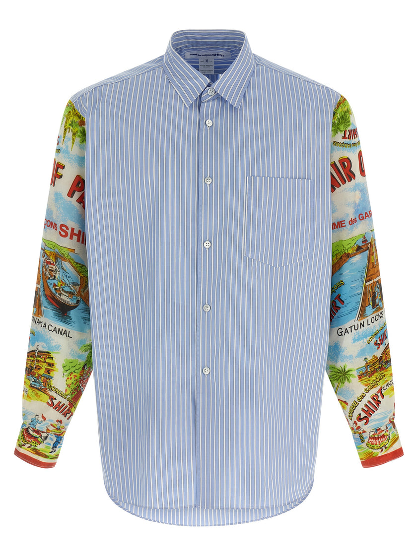 Comme Des Garçons Mehrfarbige Baumwollbluse