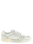 Dolce & Gabbana Weiße Low-Top-Sneaker aus Lammleder