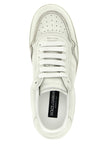Dolce & Gabbana Weiße Low-Top-Sneaker aus Lammleder