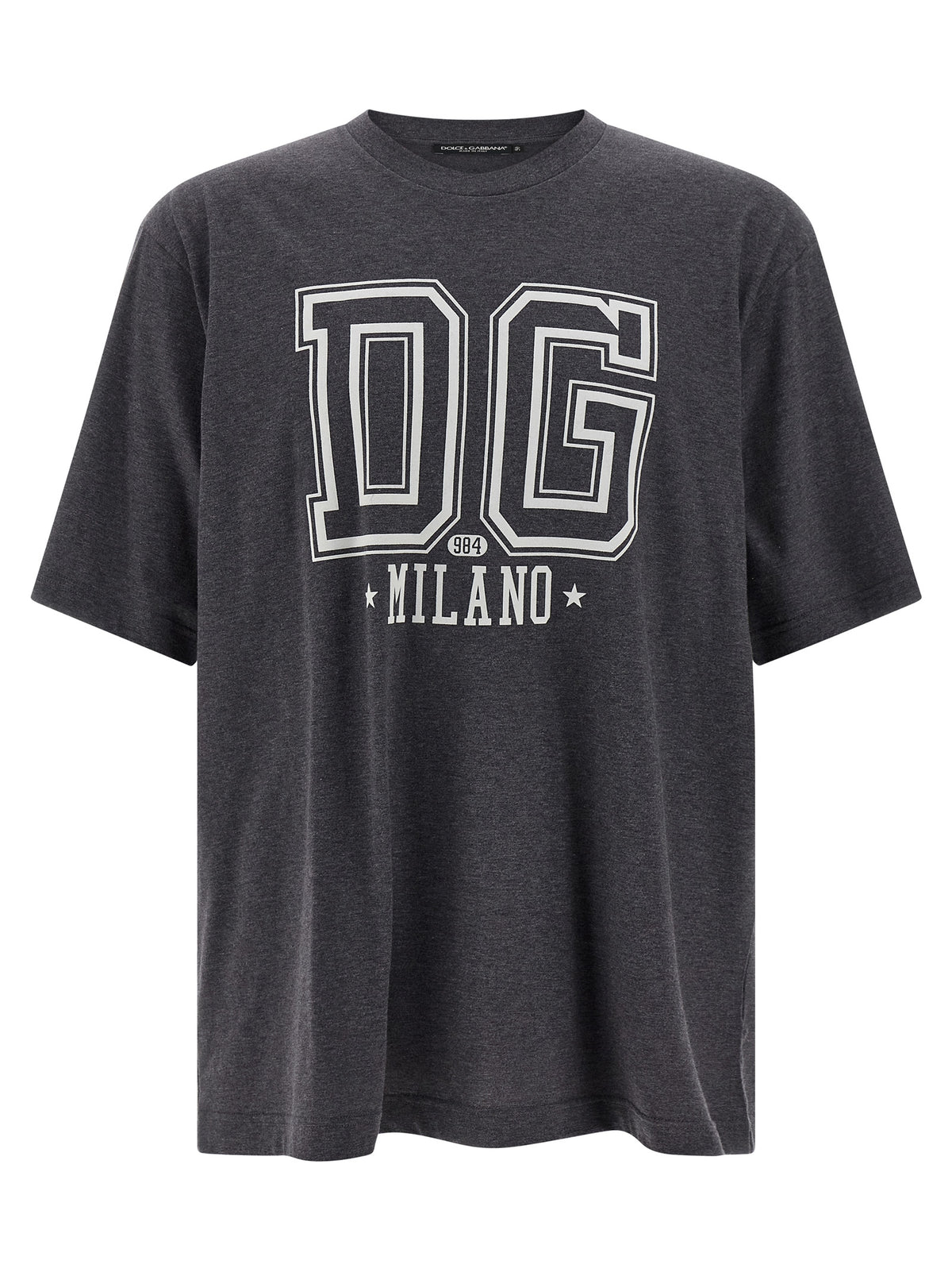 Dolce & Gabbana Graues Baumwoll-T-Shirt