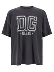 Dolce & Gabbana Graues Baumwoll-T-Shirt